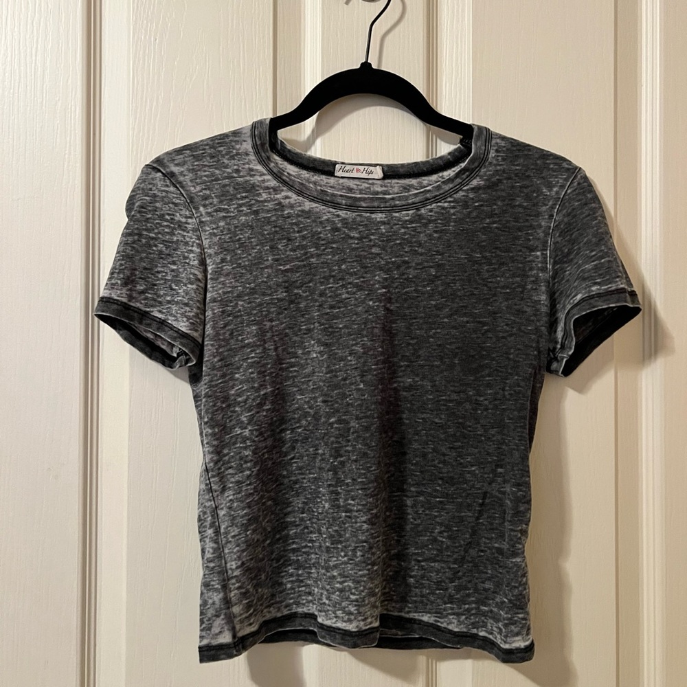 Women’s Grey Crop Tee